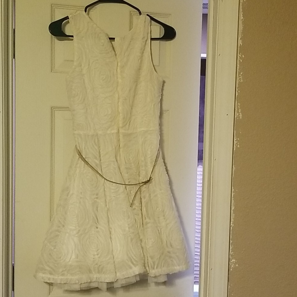 Semi formal off white dress